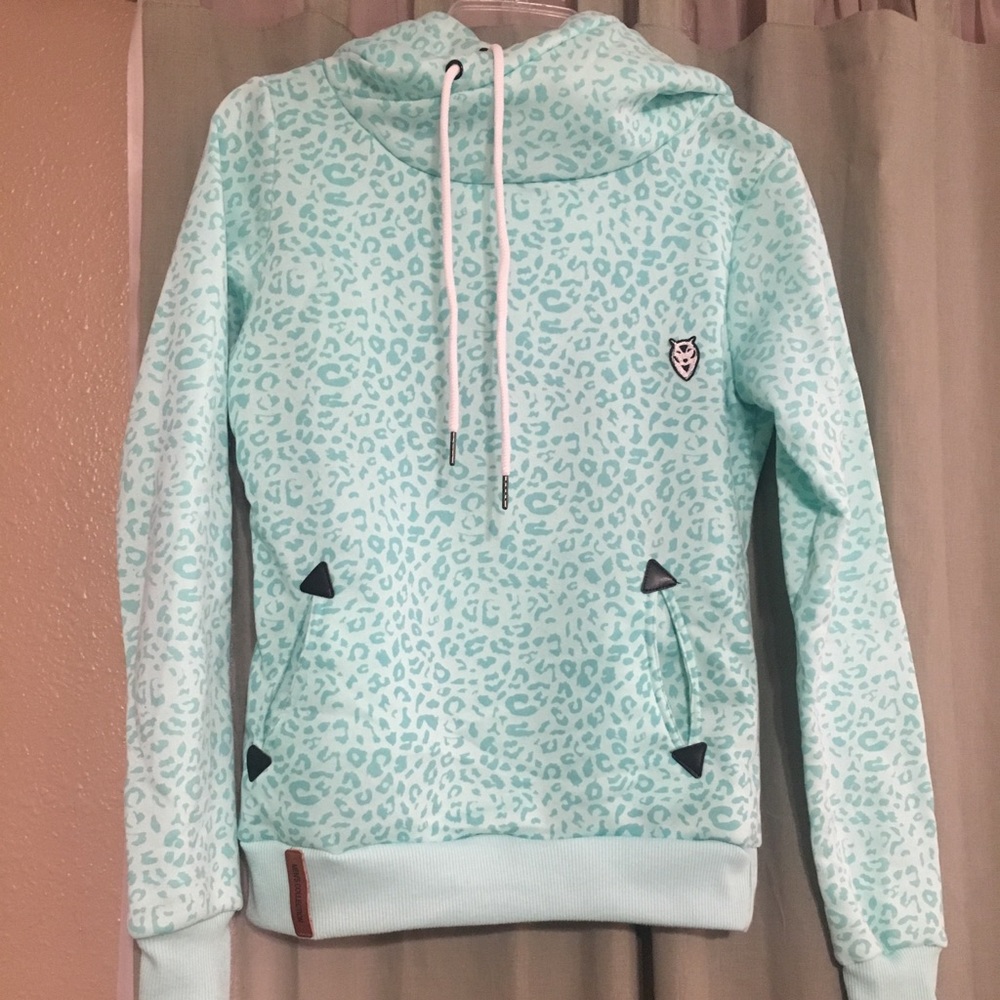 Leopard print hoody